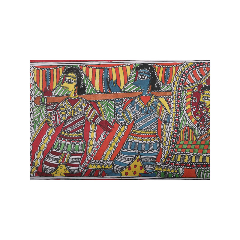 Madhubani Doli, peinture | Papier fait à la main | Par Ajay Kumar Jha