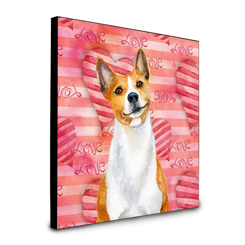 Panneau mural d’art Durflinger, Basenji