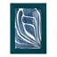 «Blue Stylized Leaf I», impression sur papier-985871777-985871782