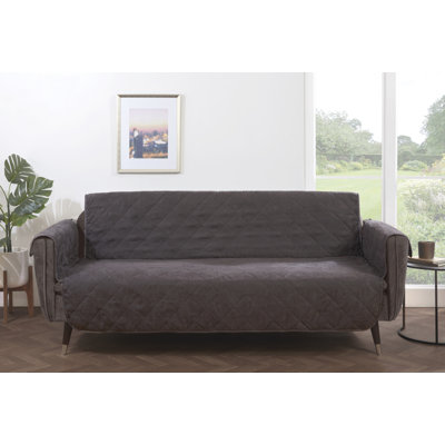 Aardhna Polyester Box Cushion Sofa Slipcover