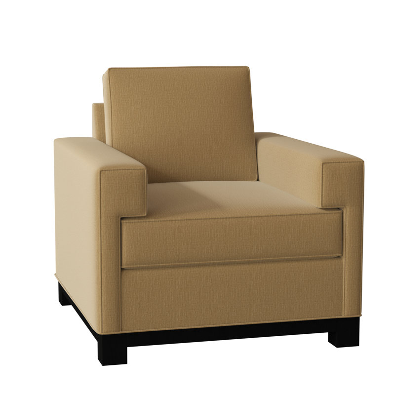 Fauteuil de 38 po de largeur Grace, Noir, Souple, Saule Key