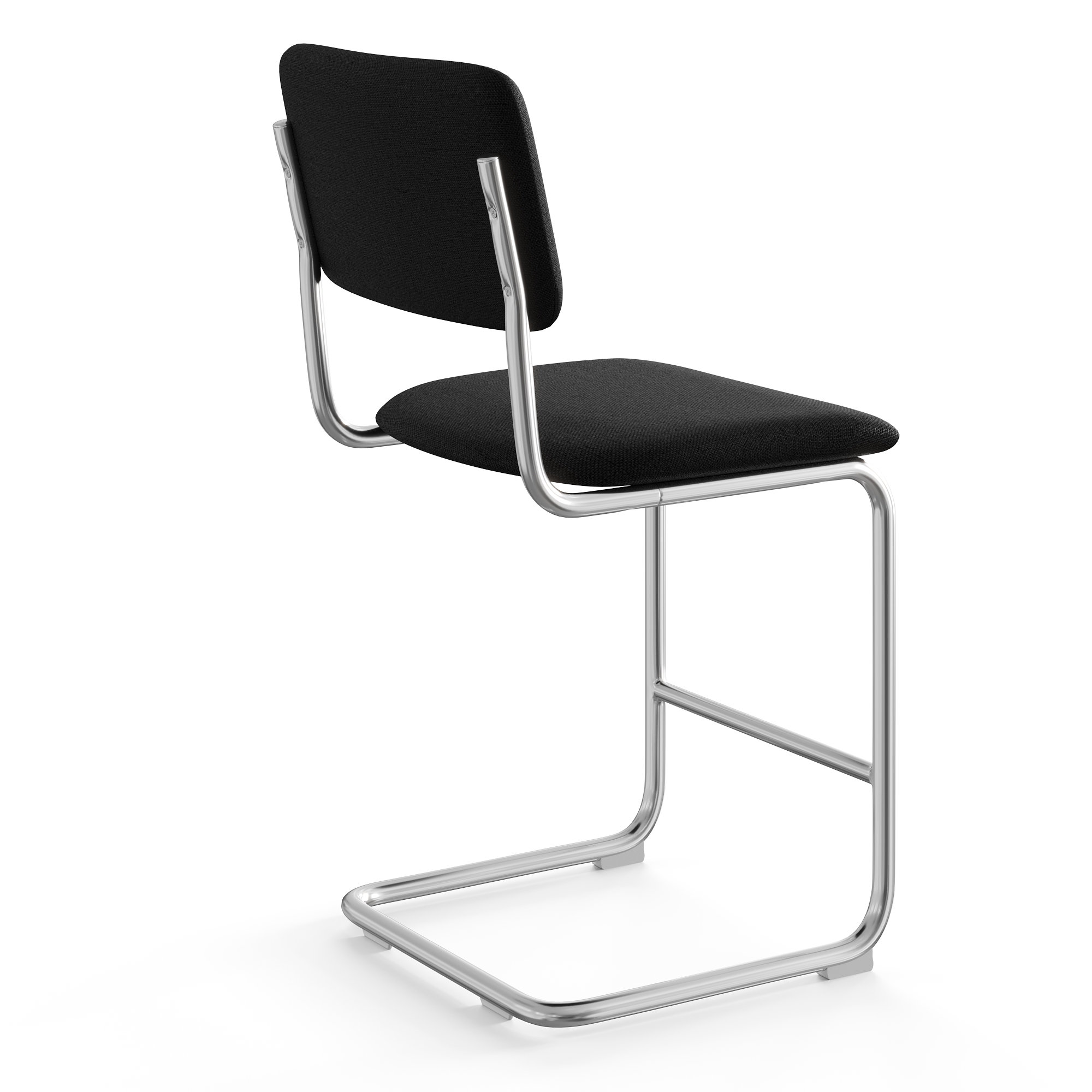 Walsh Linen Bar & Counter Stool, Counter Stool (24” Seat Height), Black