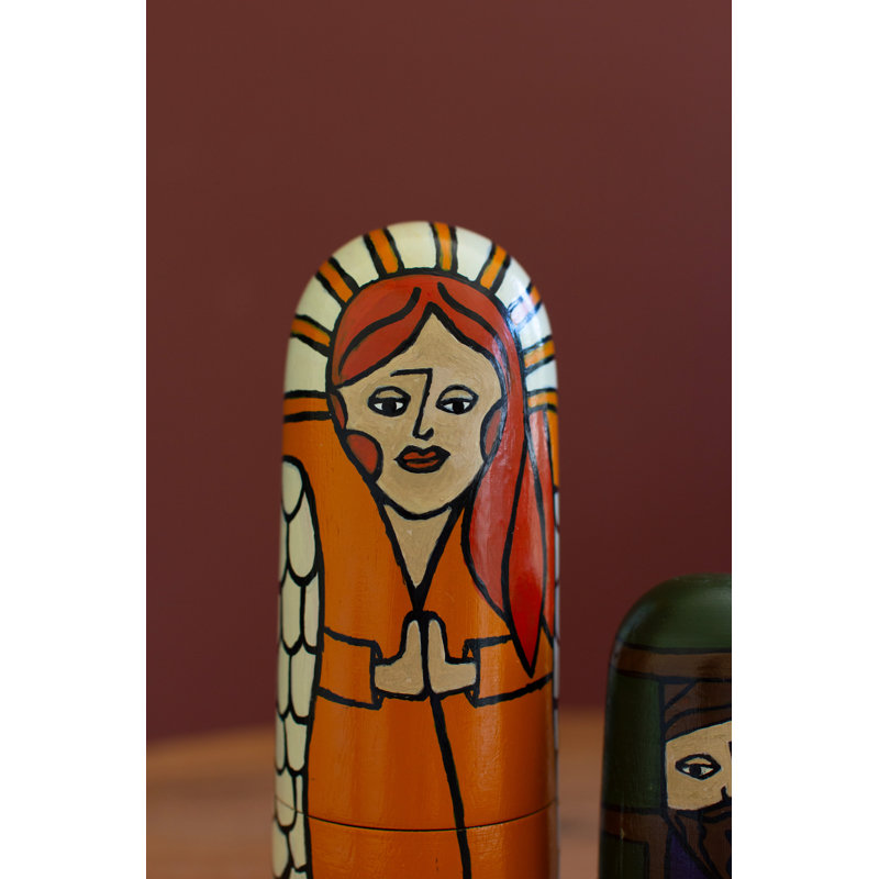 SET OF FIVE NESTING DOLLS - NATIVITY