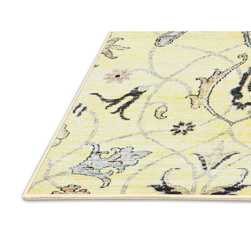 Floral Indoor Rug, Rectangle 8' x 10'