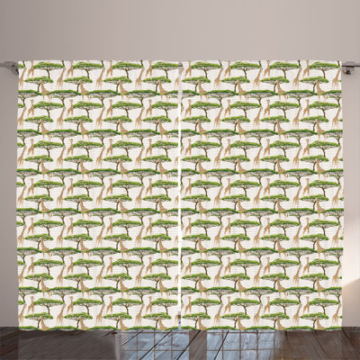 Semi Sheer Curtain Pair