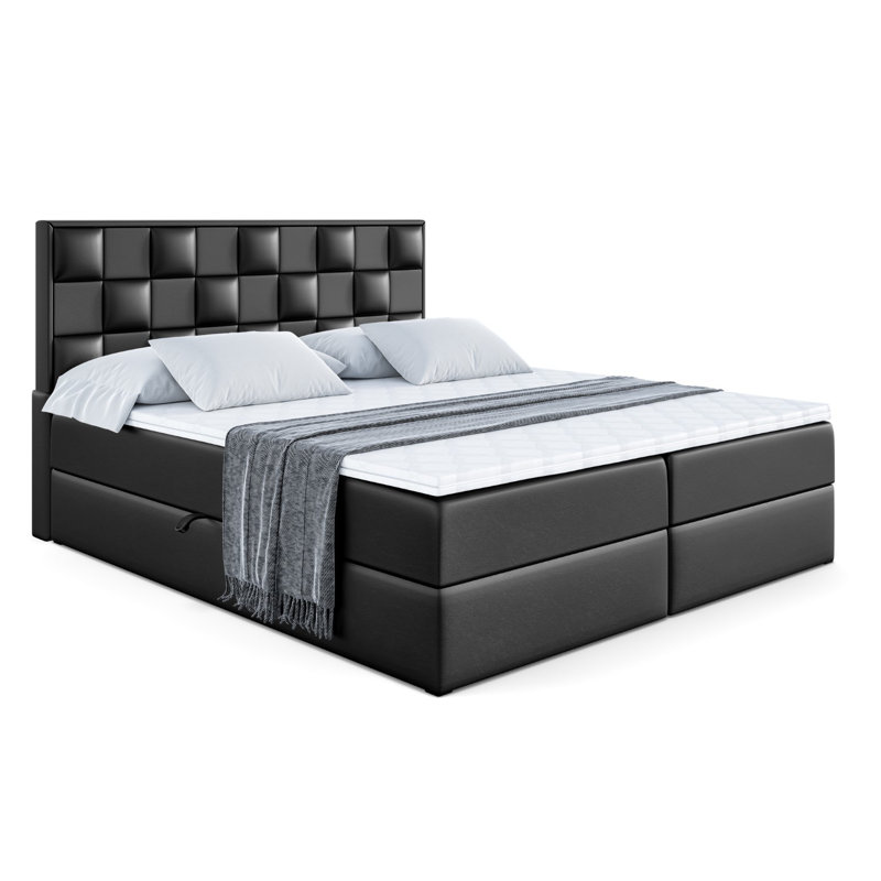 Bed, 120cm W x 200cm D, Black
