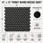 Black Matte Penny Round 12x12 Porcelain Mosaic for Kitchen Backsplash & Bathroom Wall (Set of 20)-85263836