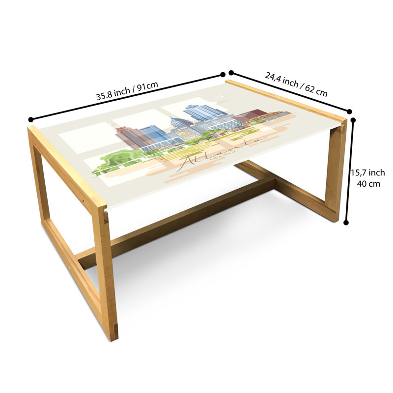 Jahvaughn Sled Coffee Table, 90cm H x 62cm W x 40cm D