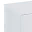 Highbury White 3 Piece Bedroom Set (Wardrobe, Chest & Bedside)-209772352