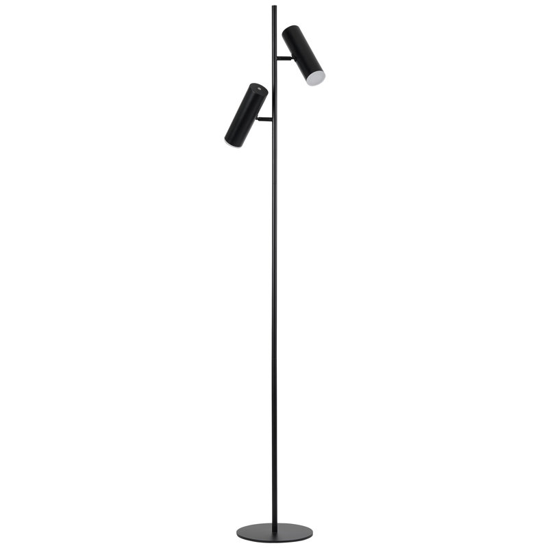 Lampe sur pied à branches 62,25 ", Noir mat