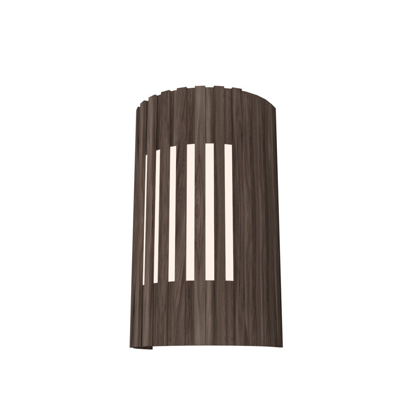Ripada Manufactured Wood Flush Mounted Sconce, American Walnut