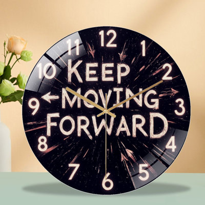 Horloge murale en verre 12 po