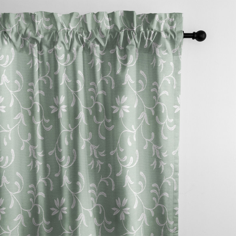 Zohra Cotton Blend Curtain, 50" W x 84" L