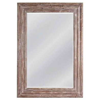 Miroir rectangulaire en bois massif Cusack Leaner