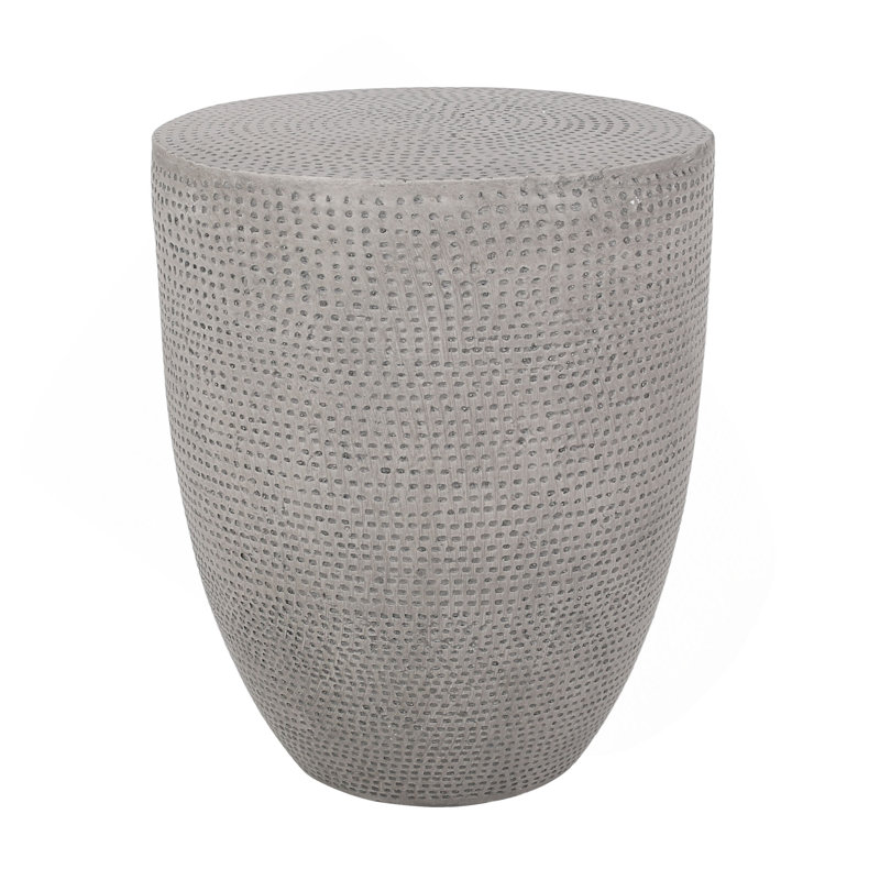 Outdoor Lightweight Concrete Side Table