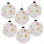 D3,9 po, boules de Noël décoratives, boules de Noël suspendues en verre pour décorations de fêtes, lot de 6