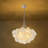 4-light Modern Glass Bubble Chandelier, 24"d-1765888437