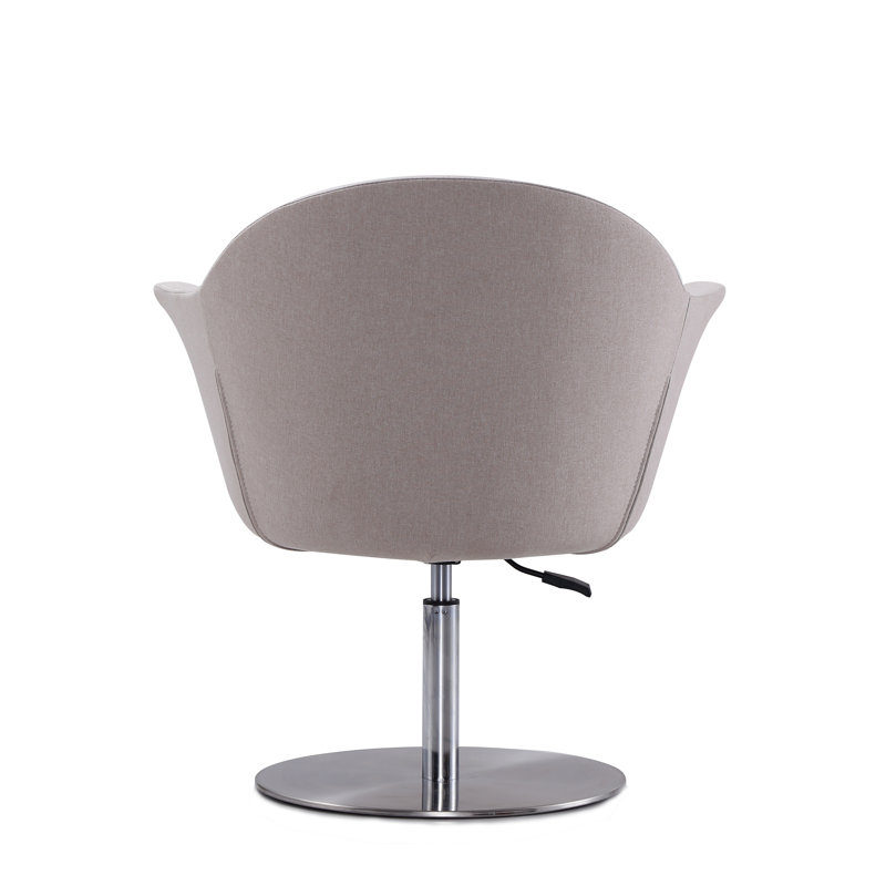 Luttrell Upholstered Swivel Armchair, Barley