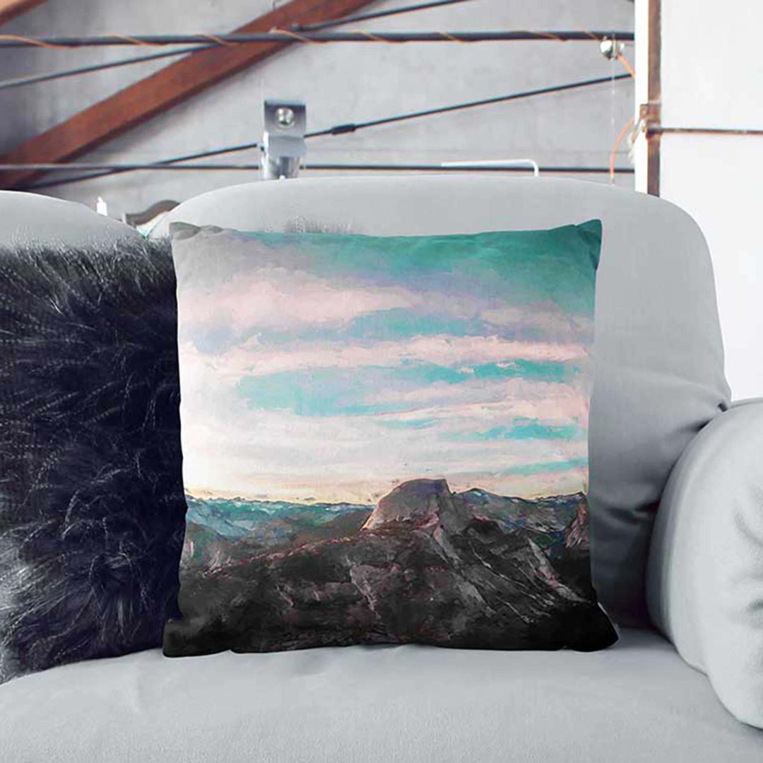 Glacier Point in California in Abstract Cushion with Filling