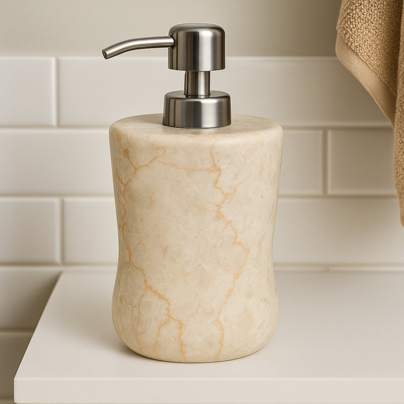 Distributeur de savon en marbre naturel Degarmo