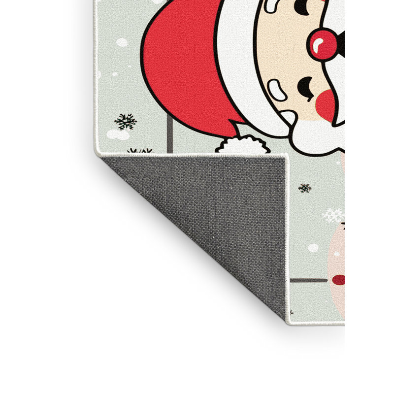 Tapis vacances de Noël The Holiday Aisle®, Rectangulaire 7 pi x 10 pi