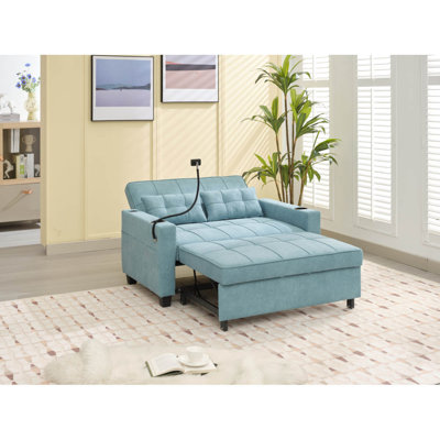 Fauteuil inclinable en cuir futon 3-en-1