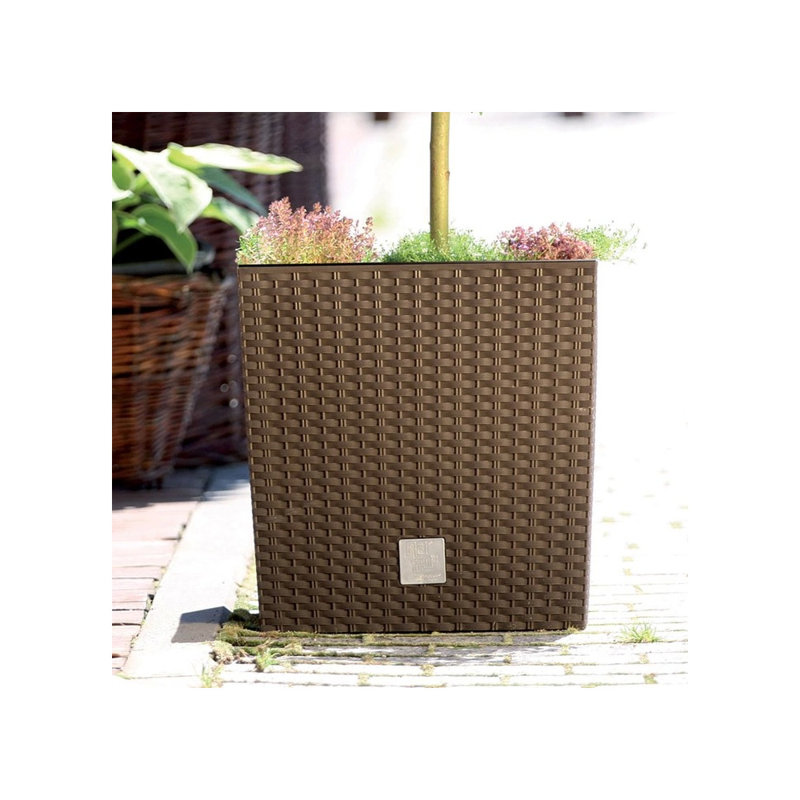 Petty Planter Box, Umber, 33 cm H x 32 cm W x 32 cm D