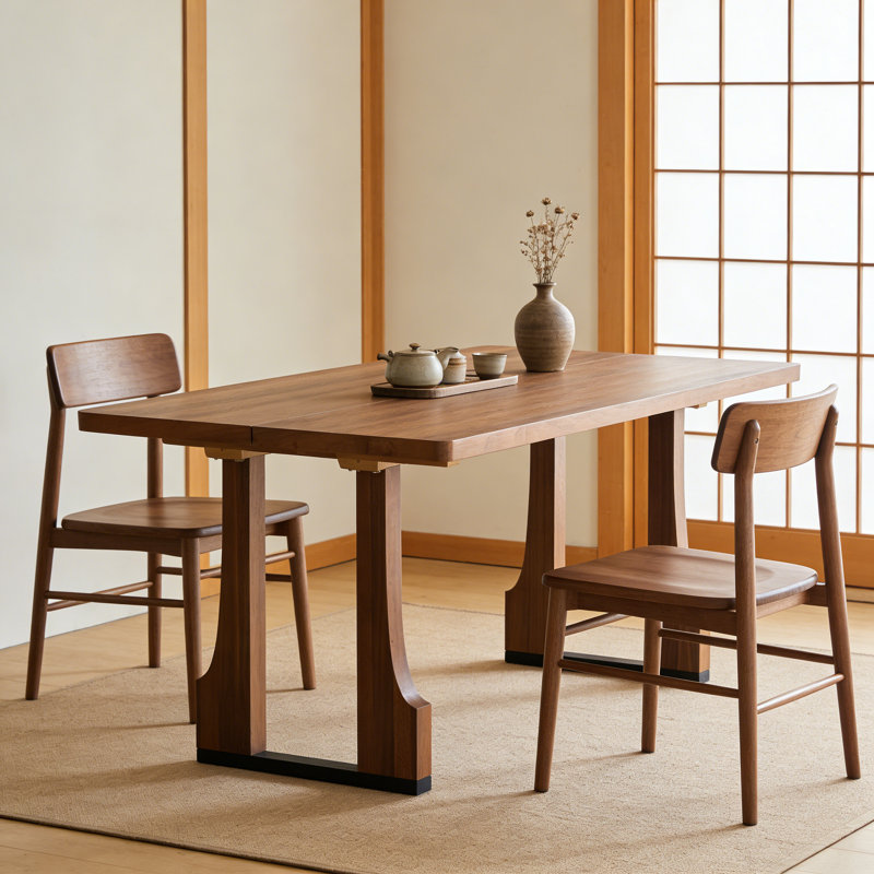63" Rectangular Dining Table, Walnut