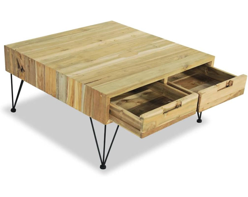 Table basse simple avec rangement Calin