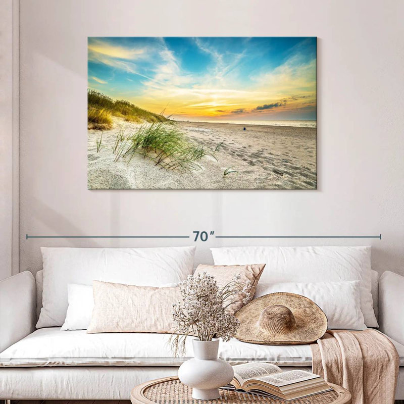Dunes de sable de plage polies, H 30 po x l 45 po