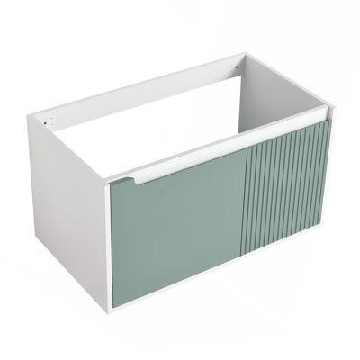36"Floating Wall-Mounted Bathroom Vanity & Soft-Close Cabinet Door(Only Vanity ,without Basin)