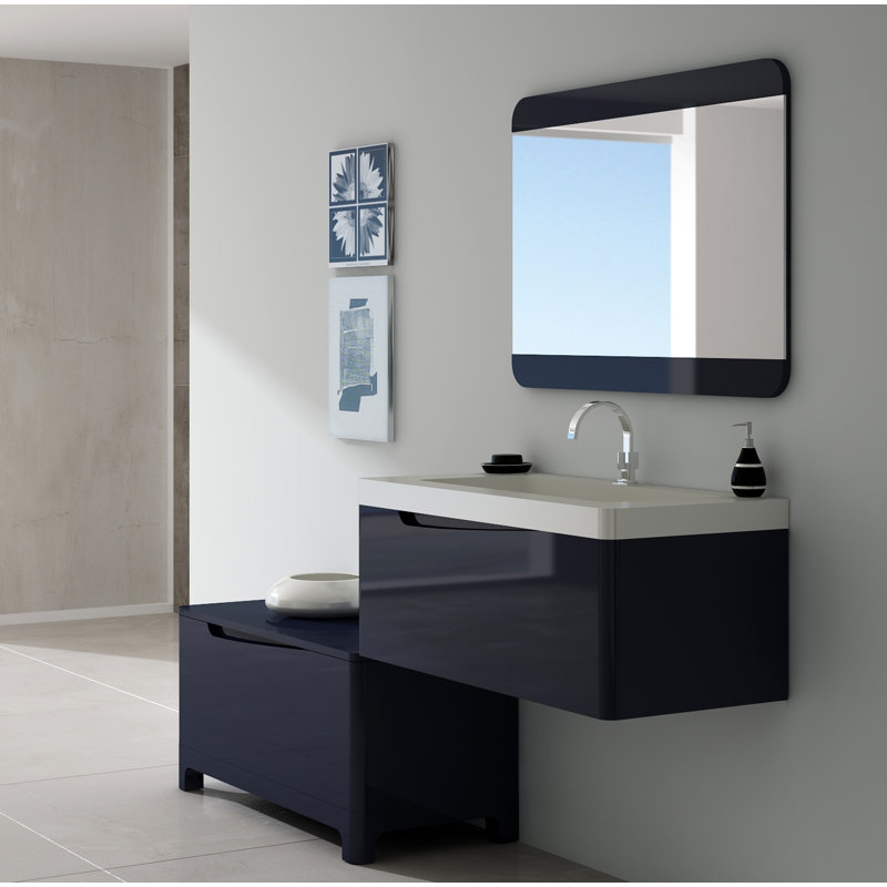 Ensemble de meuble-lavabo pour salle de bain simple 24 po Manorhaven, Noir