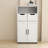 Storage Cabinet with 2 Large Drawer & Adjustable Shelf-123300773