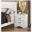 Table de chevet classique de style Louis-Philippe avec tiroirs, design traditionnel pour des meubles de chambre à coucher élégants-1028454308