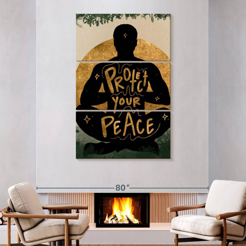 Tergel Protect Your Peace, 74" H x 48" W