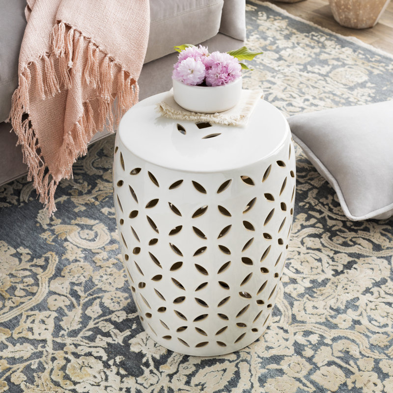 Tabouret de jardin Bahi, Ivoire