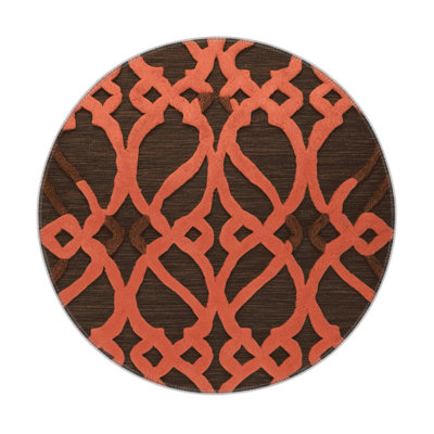 Tapis brun intérieur et extérieur Trellis