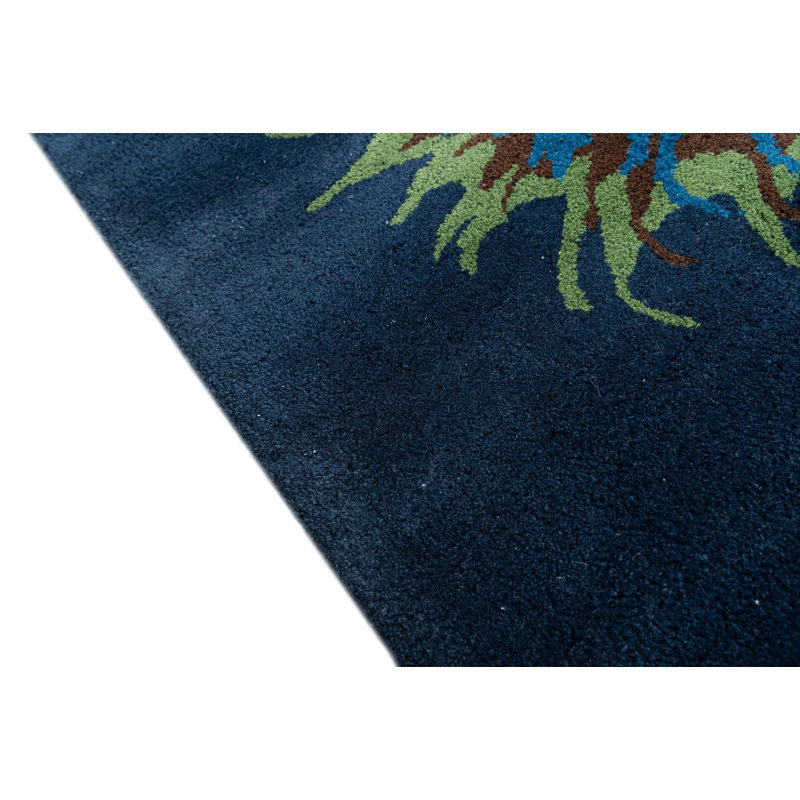 Tapis carré bleu marine Nuttall