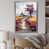 Impression argent sur toile encadrée