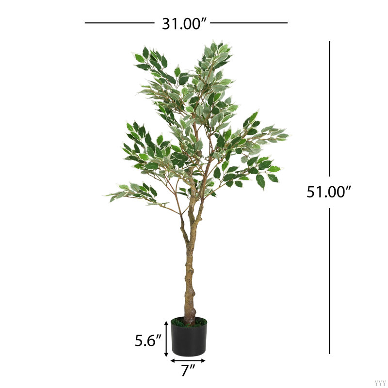 Ficus artificiel avec pot