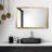 Manal Stainless Steel Rectangle Mirror-1575481333