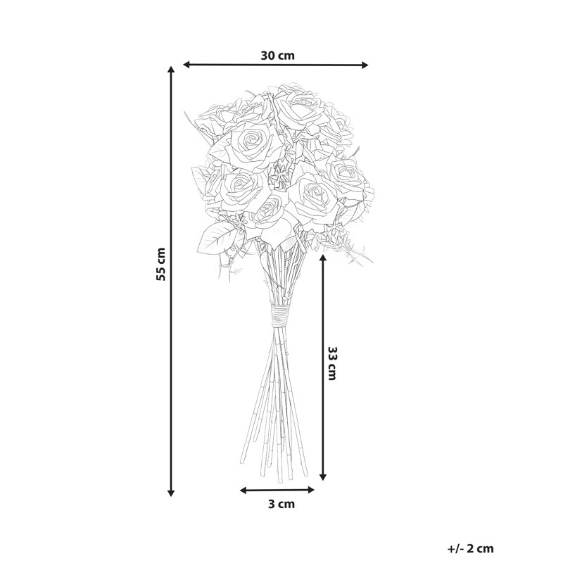 Fabric Rose Arrangement