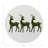Moss Reindeer Vegan Leather Round Coasters