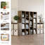 Cette bibliothèque de rangement à 8 rangées à 8 compartiments est dotée d'un panneau arrière ouvert, d'un cadre épaissi et est robuste et durable. Convient aux salons, aux chambres à coucher et aux bureaux à domicile. (8 carrés, brun)-589225919