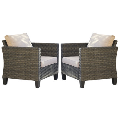 Chaise de patio avec coussins Kaniha
