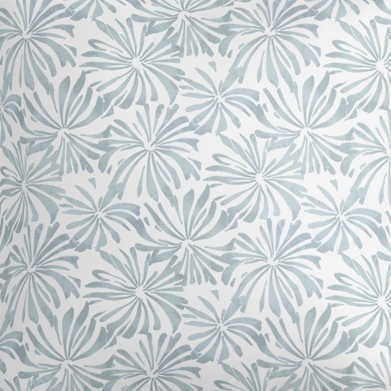Coussin Juliet, 24 po x 24 po, Bleu Belmont