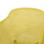 Chaise d'extérieur de style moderne en polypropylène jaune avec fonction de corrosion et support stable