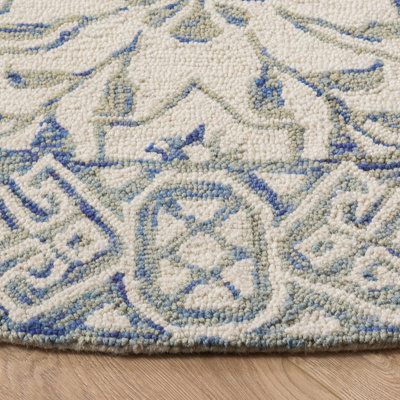 Pimentel Hand Tufted Wool Floral Rug