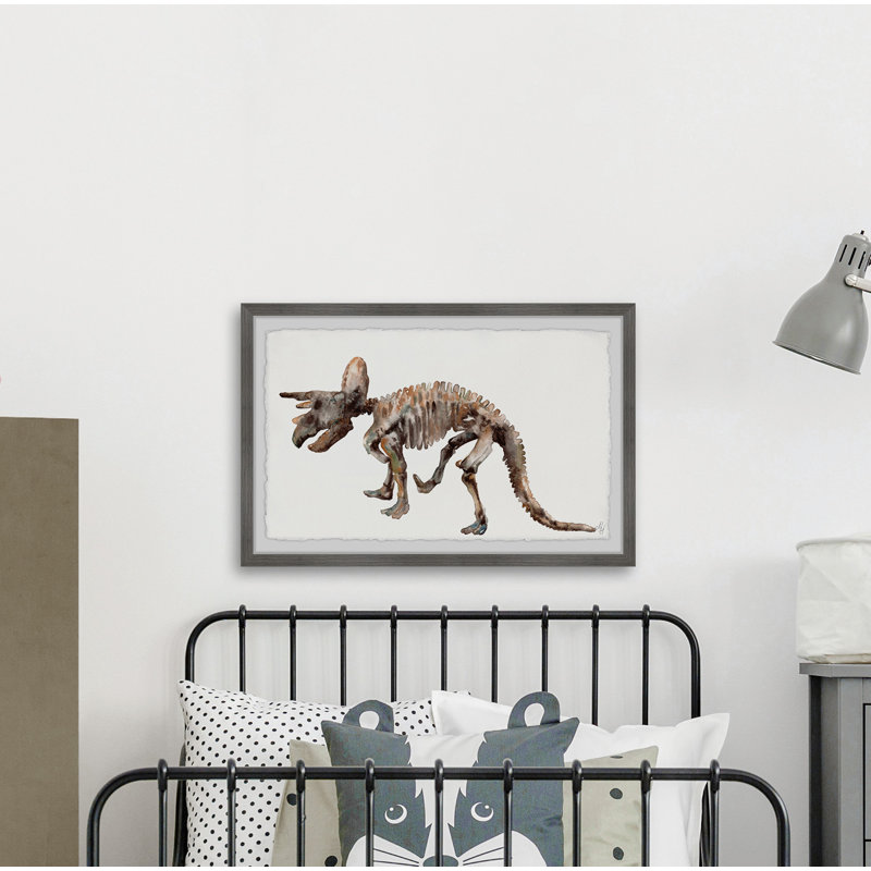 «Ricke Triceratops Skeleton», reproduction encadrée, H 16 po x l 24 po x P 1,5 po