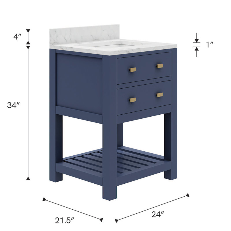 Madalyn 24'' W Single Vanity, No